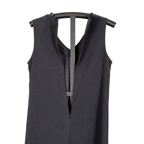 LL Bean Classic Jumper Sleeveless Dress Gray SZ 6 REG Modest Capsule Minimalist - Picture 4 of 7
